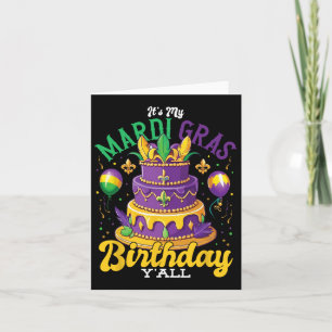 Carte Mardi Gras Anniversaire C'est My Mardi Gras Birt