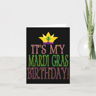 Carte Mardi Gras Anniversaire - Fun Mardi Gras Thème