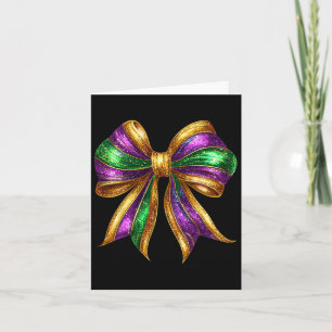 Carte Mardi Gras Bow Coquette Bow Gros Mardi New Orlean