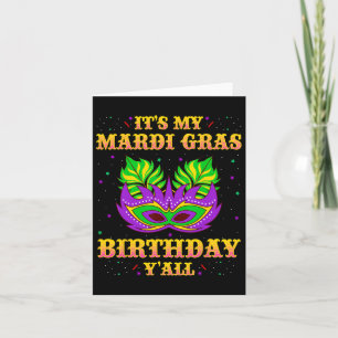 Carte Mardi Gras Chemise d'anniversaire C'est ma Mardi G