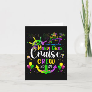Carte Mardi Gras Cruise 2024 Voyage de correspondance de