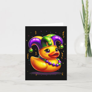 Carte Mardi Gras Rubber Duck New Orlean Carnival Festiva