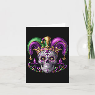 Carte Mardi Gras Sugar Crâne costume tenue Hommes Femmes