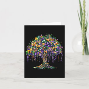 Carte Mardi Gras Tree Beads Gras New Orleans 2025 Carniv