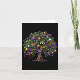 Carte Mardi Gras Tree Beads New Orleans 2025 Festival Be