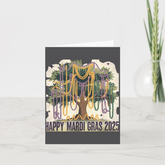 Carte Mardi Gras Tree Carnival New 2024 For Women Valent (Devant)