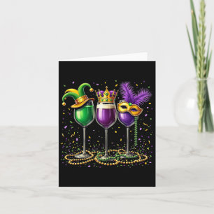Carte Mardi Gras Vin Gles Design - Gros Mardi Dri