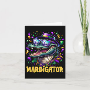 Carte Mardigator Funny Mardi Gras Costume Hommes Femmes