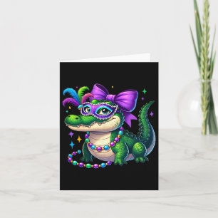 Carte Mardigator Mardi Gras Alligator Costume Hommes Fem