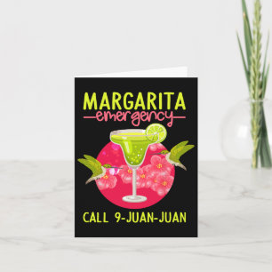 Carte Margarita Chemise d'Urgence Mexicaine Fiesta Funny