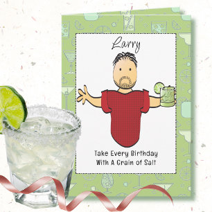 Carte Margarita drôle Anniversaire Dessin Animé Masculin
