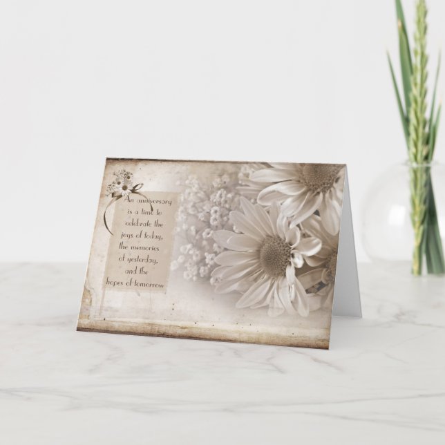 Carte Marguerites d'anniversaire (Devant)