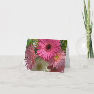 Carte Marguerites de Gerbera