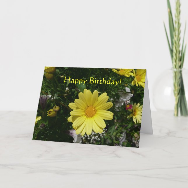 Carte Marguerites jaunes (Devant)