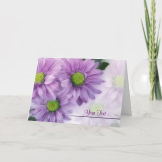 Carte Marguerites Violettes