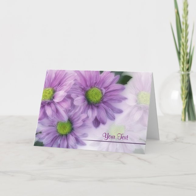 Carte Marguerites Violettes (Devant)