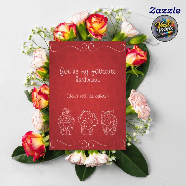 Carte Mari amusant Mari préféré Saint-Valentin (Funny Husband Favorite Husband Valentine's Card)