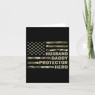 Carte Mari Daddy Protecteur Héros Fête des pères Camo Am