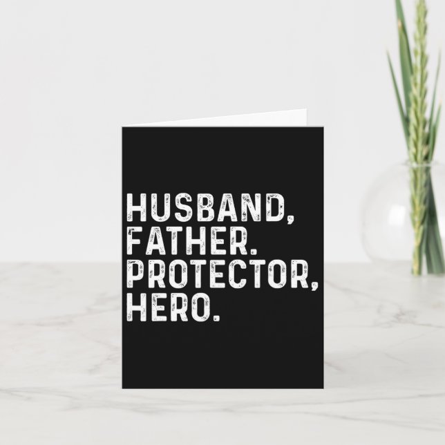 Carte Mari Daddy Protector Hero Papa Fête des pères 2025 (Devant)