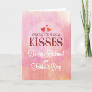 Carte Mari et papa, envoi de câlins et de bisous pour la