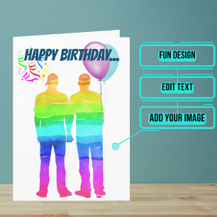 Carte Mari gay Anniversaire