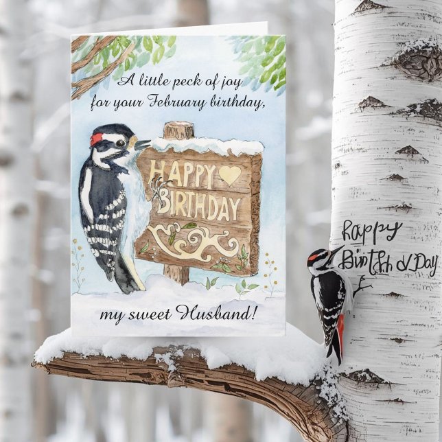 Carte Mari heureux février anniversaire Pic mineur (Créateur téléchargé)