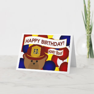 Carte Mari - Joyeux héros de pompier d'anniversaire!
