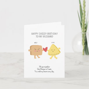 Carte Mari Personnalisé Cheesy Anniversaire