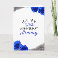 Mari Rose moderne Silver Blue 25e anniversaire
