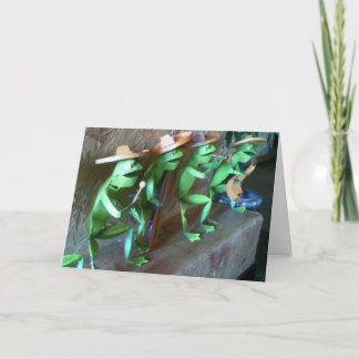 CARTE MARIACHI FROGS DIT JEUX ANNIVERSAIRE