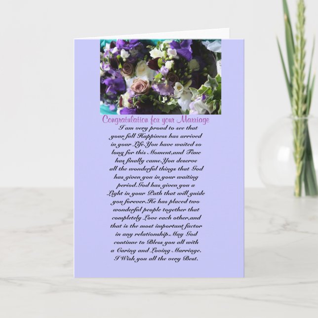 Carte Mariage (Devant)