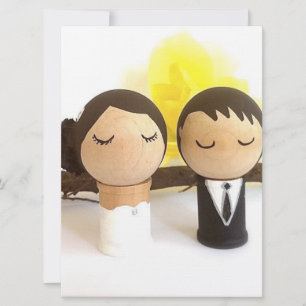 Carte mariage à motif japonais