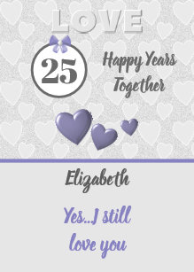 Cartes De VÅux 25 Ans De Mariage Zazzle Fr