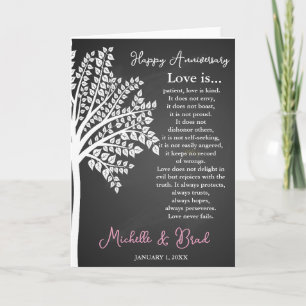 Carte Mariage anniversaire L'amour est...cadeau mariage