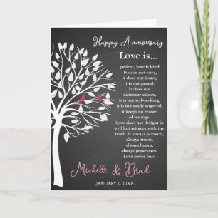Carte Mariage anniversaire L'amour est...cadeau mariage