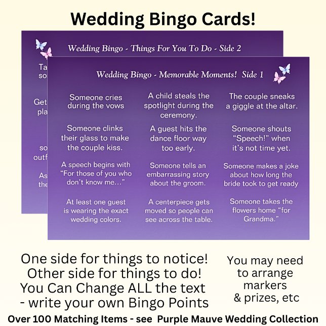 Carte MARIAGE BINGO ! Jeu pour les invités (Créateur téléchargé)
