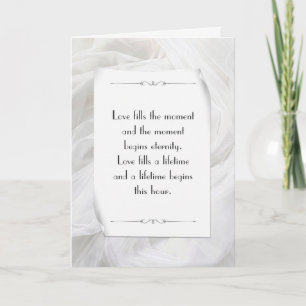 Carte Mariage blanc tulle abstrait