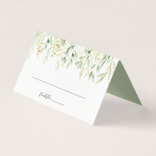 Carte Mariage Botanique du Foliage Vert