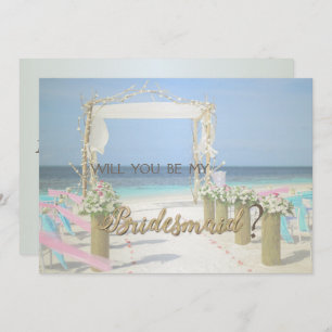 Carte Mariage Bridesmaid Beach Arbor Floral