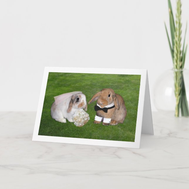 Carte Mariage Bunny (Devant)