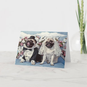 Carte Mariage carlin chien
