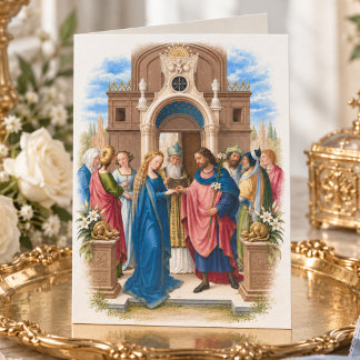 Carte Mariage Catholique Mariage de la Vierge