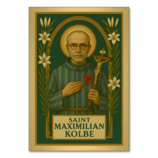 Carte Mariage catholique St. Maximilian Kolbe