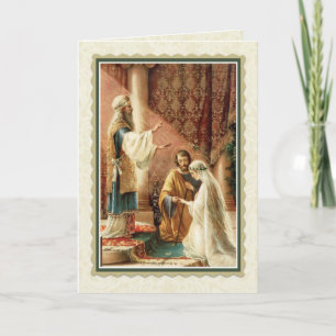 Carte Mariage catholique Vierge Marie Saint Joseph
