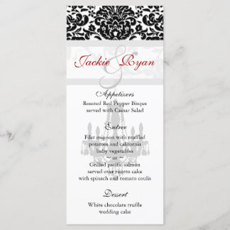 Carte mariage Chandelier noir blanc