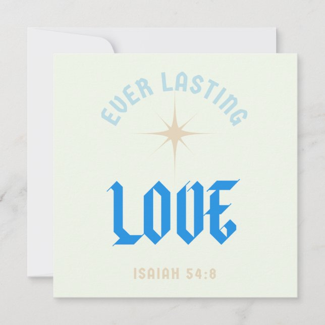 Carte mariage / Citation biblique / Amour / (Devant)