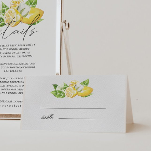 Carte Mariage Citrus Lemon Tree (Créateur téléchargé)