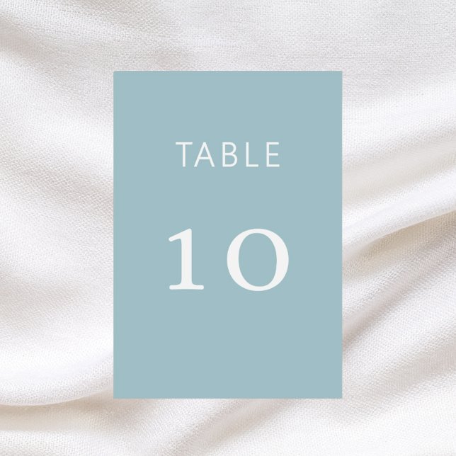 Carte mariage classique bleu Dusty (Créateur téléchargé)