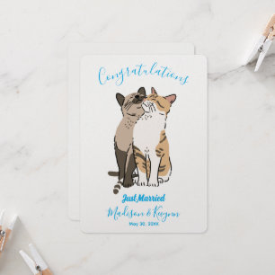 Carte Mariage Cute Cats