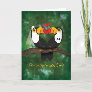 Carte Mariage Cute Toucan